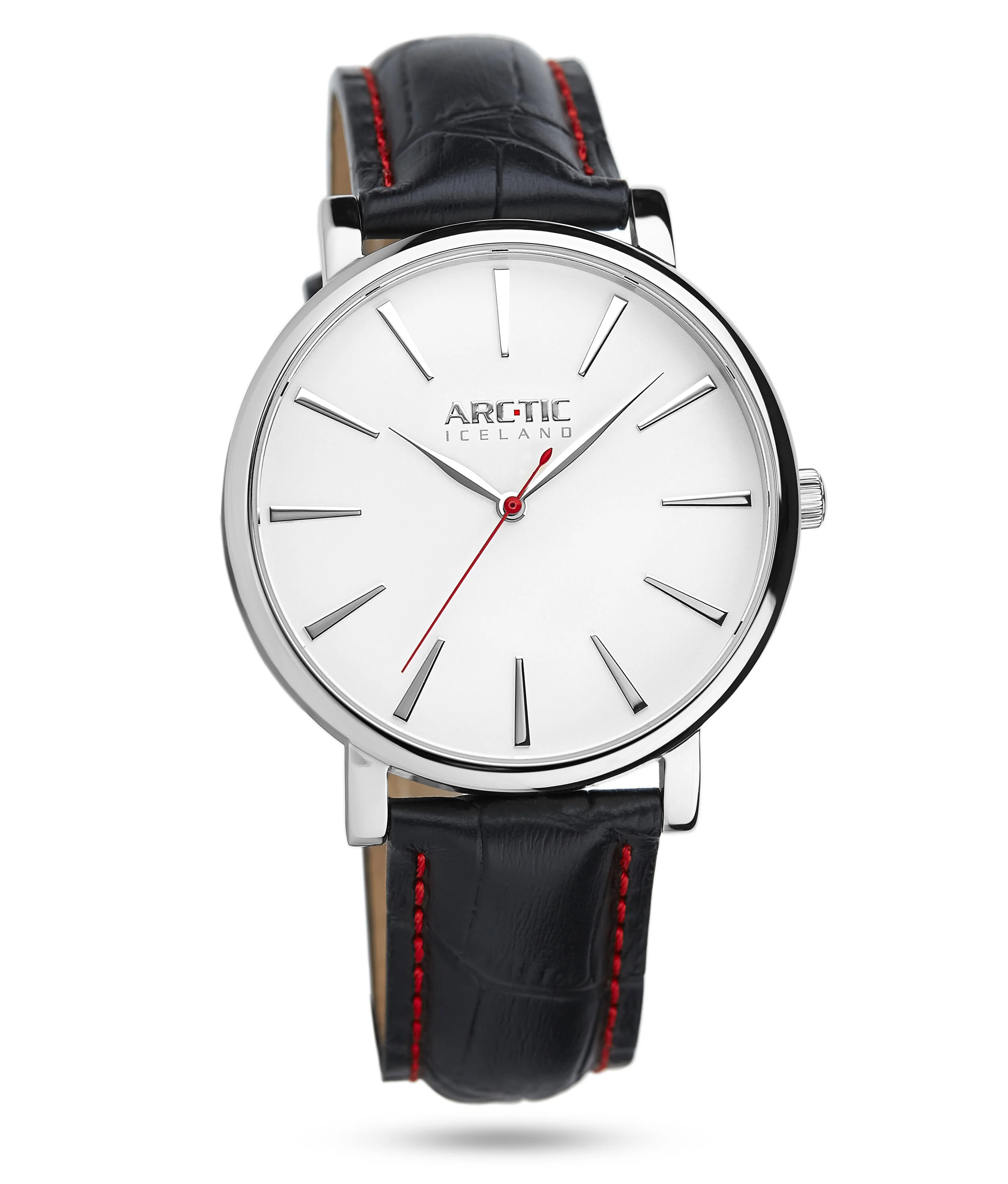 Retro white 42 mm /silver indexes — ArcTic Iceland
